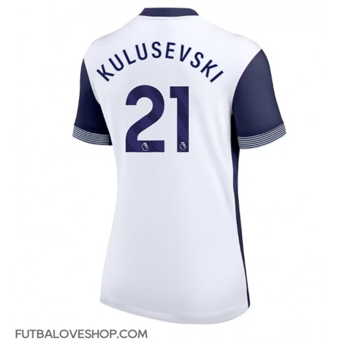 Dres Tottenham Hotspur Dejan Kulusevski #21 Domáci pre Ženy 2024-25 Krátky Rukáv